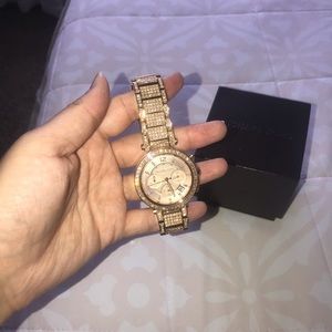 Michael kors rose gold womens watch